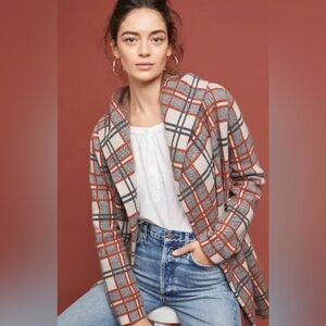 XL Field & Flower by Anthropologie plaid sweater